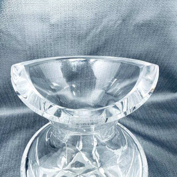 VTG Cut Clear Crystal Glass Carafe Decanter Waterford Replacement Vase Elegant - Picture 7 of 10